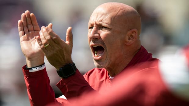 Alabama associate defensive coordinator / safety coach Charles Kelly before the Texas A&M game at Kyle Field in College Station, Texas on Saturday October 12, 2019. Kelly601  